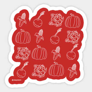 Harvest Lineart Sticker